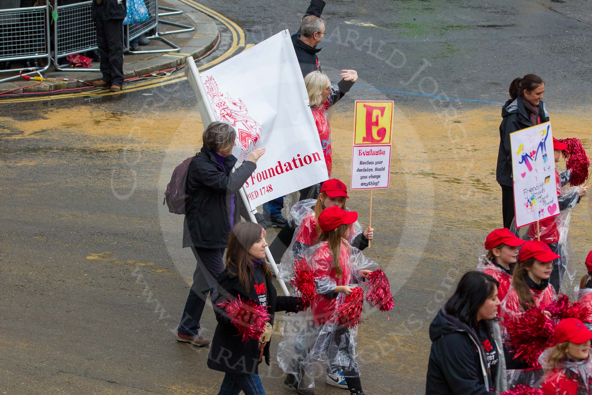 Lord Mayor's Show 2012: Entry 106 - DARE City of London, the Drug Abuse Resistance Education, with the Sir John Cass's Foundation..
Press stand opposite Mansion House, City of London,
London,
Greater London,
United Kingdom,
on 10 November 2012 at 11:53, image #1504