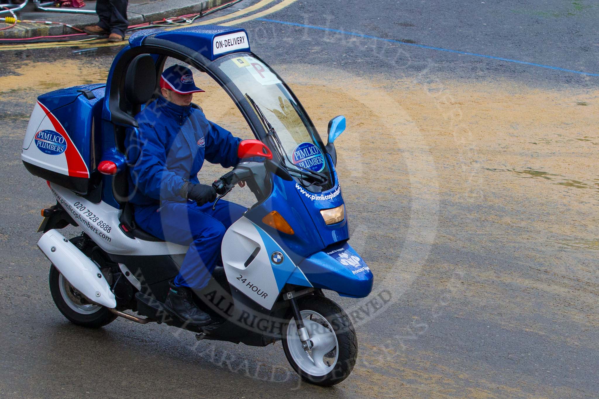 Lord Mayor's Show 2012: Entry 107 - Pimlico Plumbers..
Press stand opposite Mansion House, City of London,
London,
Greater London,
United Kingdom,
on 10 November 2012 at 11:54, image #1511
