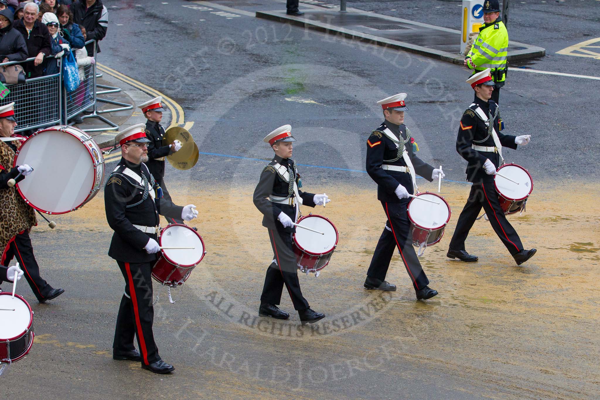 Lord Mayor's Show 2012: Entry 111 - Surbiton Royal British Legion Band..
Press stand opposite Mansion House, City of London,
London,
Greater London,
United Kingdom,
on 10 November 2012 at 11:55, image #1585