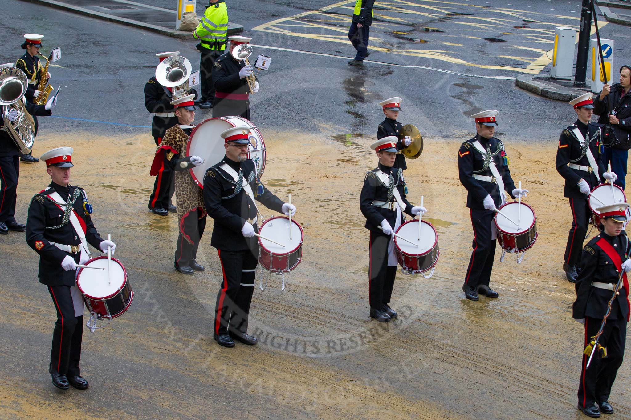 Lord Mayor's Show 2012: Entry 111 - Surbiton Royal British Legion Band..
Press stand opposite Mansion House, City of London,
London,
Greater London,
United Kingdom,
on 10 November 2012 at 11:56, image #1591