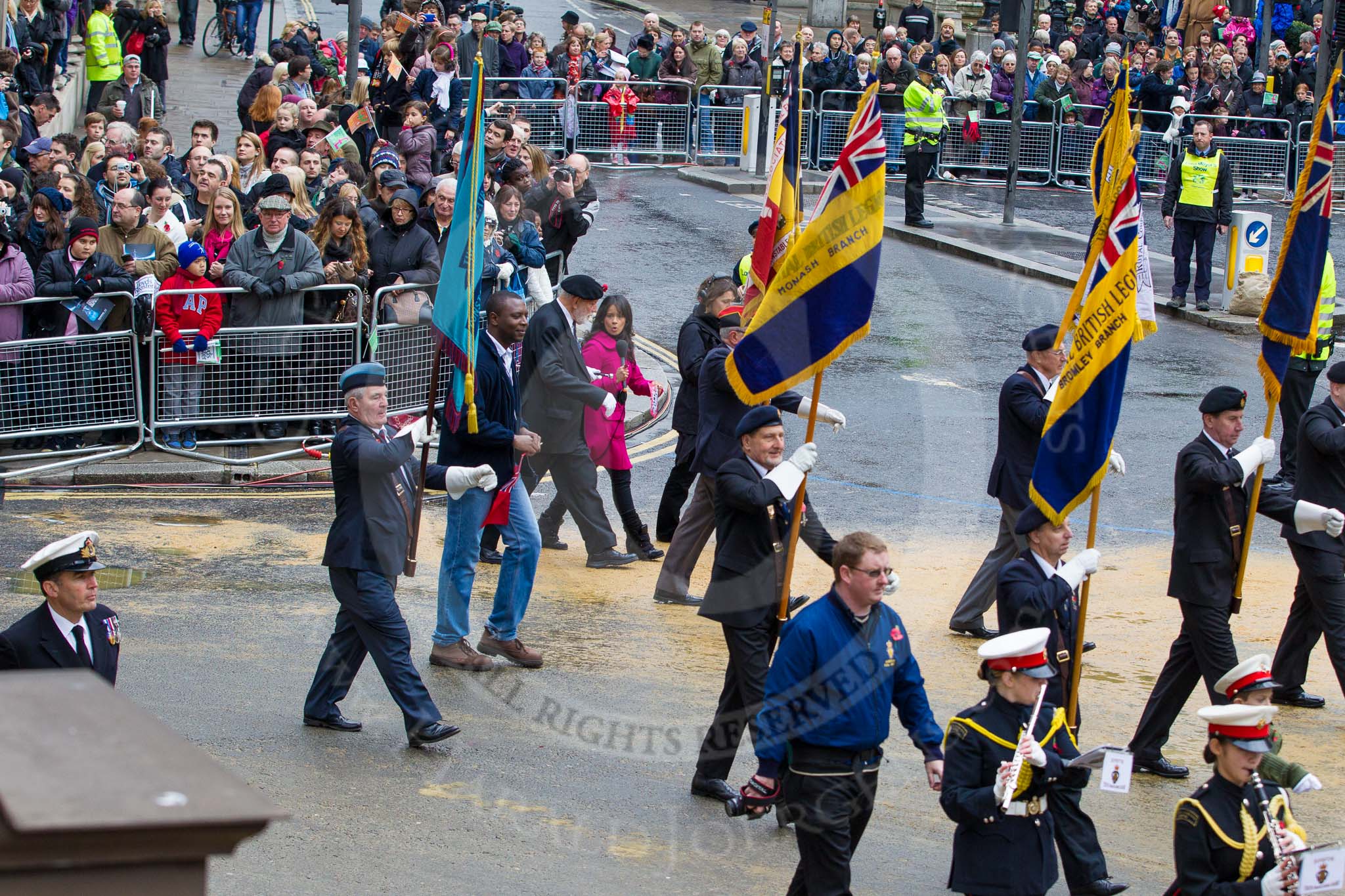 Lord Mayor's Show 2012: Entry 112 - Royal British Legion..
Press stand opposite Mansion House, City of London,
London,
Greater London,
United Kingdom,
on 10 November 2012 at 11:56, image #1608