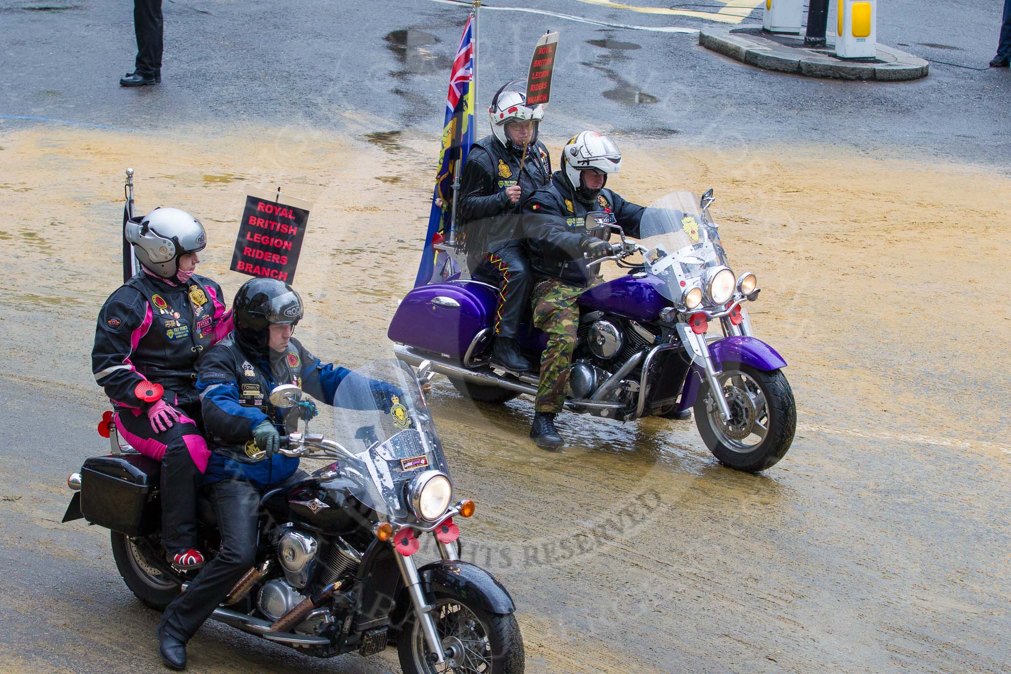 Lord Mayor's Show 2012: Entry 112 - Royal British Legion..
Press stand opposite Mansion House, City of London,
London,
Greater London,
United Kingdom,
on 10 November 2012 at 11:56, image #1615