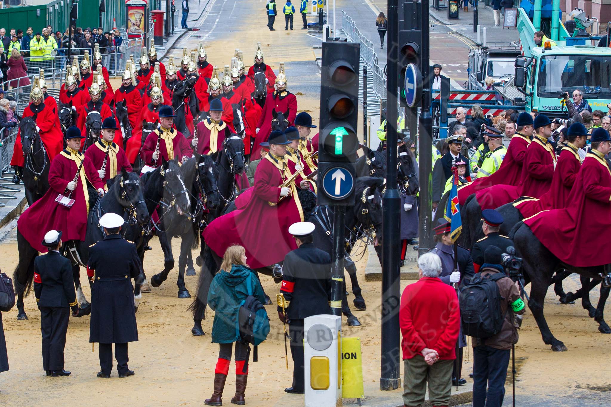 Lord Mayor's Show 2012: Entry 147 - Household Cavalry Mounted Regiment..
Press stand opposite Mansion House, City of London,
London,
Greater London,
United Kingdom,
on 10 November 2012 at 12:09, image #1916