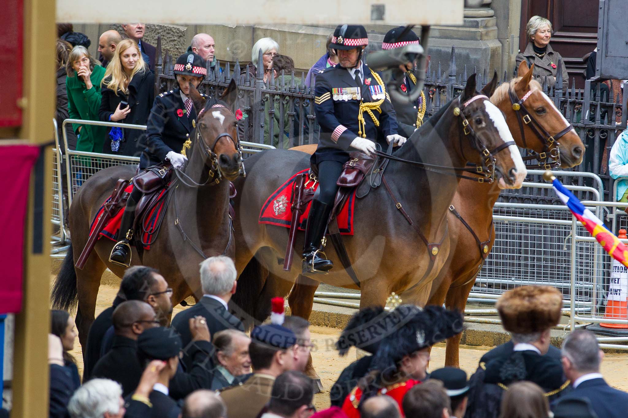 Lord Mayor's Show 2012.
Press stand opposite Mansion House, City of London,
London,
Greater London,
United Kingdom,
on 10 November 2012 at 12:10, image #1926