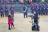 Lord Mayor's Show 2012: The BBC's Helen Skelton and Sonali Shah reporting live, here with a BBC/SIS cameraman on a Segway..
Press stand opposite Mansion House, City of London,
London,
Greater London,
United Kingdom,
on 10 November 2012 at 10:39, image #95