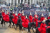 Lord Mayor's Show 2012: The Life Guards, Household Cavalry, leadng the way for the Lord Mayor..
Press stand opposite Mansion House, City of London,
London,
Greater London,
United Kingdom,
on 10 November 2012 at 10:48, image #121