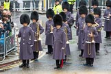 Lord Mayor's Show 2012: Musicians of the Honourable Artillery Company (HAC) Corps of Drums..
Press stand opposite Mansion House, City of London,
London,
Greater London,
United Kingdom,
on 10 November 2012 at 10:51, image #138