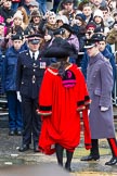 Lord Mayor's Show 2012: The Lord Mayor, Alderman Roger Gifford, and the Commanding Officer of the HAC, Lt Col Howard Wilkinson, with a City of London Police officer..
Press stand opposite Mansion House, City of London,
London,
Greater London,
United Kingdom,
on 10 November 2012 at 10:53, image #146