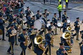 Lord Mayor's Show 2012: Entry 16 - Central Band of the RAF..
Press stand opposite Mansion House, City of London,
London,
Greater London,
United Kingdom,
on 10 November 2012 at 11:07, image #325