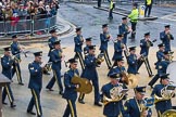 Lord Mayor's Show 2012: Entry 16 - Central Band of the RAF..
Press stand opposite Mansion House, City of London,
London,
Greater London,
United Kingdom,
on 10 November 2012 at 11:07, image #327