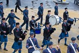 Lord Mayor's Show 2012: Entry 23 - Air Training Corps Band, RAF Cadets from the London and South East Region (LASER) of Air Cadets and entry 24 - Air Training Corps..
Press stand opposite Mansion House, City of London,
London,
Greater London,
United Kingdom,
on 10 November 2012 at 11:10, image #396