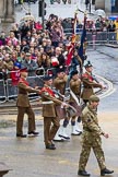 Lord Mayor's Show 2012: Entry 48 - The London Regiment, the only TA infantry battalion based in London..
Press stand opposite Mansion House, City of London,
London,
Greater London,
United Kingdom,
on 10 November 2012 at 11:21, image #674
