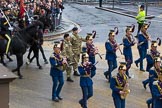 Lord Mayor's Show 2012: Entry 74 - The Band of The Royal Yeomanry (Inns of Court & City Yeomanry)..
Press stand opposite Mansion House, City of London,
London,
Greater London,
United Kingdom,
on 10 November 2012 at 11:32, image #931