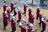 Lord Mayor's Show 2012: Entry 79 - Household Troops Band of the Salvation Army..
Press stand opposite Mansion House, City of London,
London,
Greater London,
United Kingdom,
on 10 November 2012 at 11:34, image #998