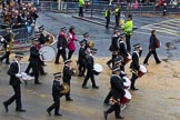 Lord Mayor's Show 2012: Entry 92 - St John Ambulance Talbot Corps of Drums..
Press stand opposite Mansion House, City of London,
London,
Greater London,
United Kingdom,
on 10 November 2012 at 11:40, image #1208