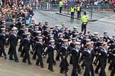 Lord Mayor's Show 2012: Entry 99 - Sea Cadet Corps (London Area)..
Press stand opposite Mansion House, City of London,
London,
Greater London,
United Kingdom,
on 10 November 2012 at 11:45, image #1323