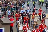 Lord Mayor's Show 2012: Entry 105 - Corps of Drums Society..
Press stand opposite Mansion House, City of London,
London,
Greater London,
United Kingdom,
on 10 November 2012 at 11:53, image #1474