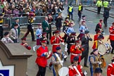Lord Mayor's Show 2012: Entry 105 - Corps of Drums Society..
Press stand opposite Mansion House, City of London,
London,
Greater London,
United Kingdom,
on 10 November 2012 at 11:53, image #1475