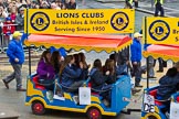 Lord Mayor's Show 2012: Entry 110 - Lions Clubs International..
Press stand opposite Mansion House, City of London,
London,
Greater London,
United Kingdom,
on 10 November 2012 at 11:55, image #1572