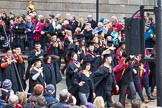 Lord Mayor's Show 2012: Entry 113 - City University London..
Press stand opposite Mansion House, City of London,
London,
Greater London,
United Kingdom,
on 10 November 2012 at 11:57, image #1619