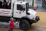 Lord Mayor's Show 2012: Entry 122 - British Red Cross..
Press stand opposite Mansion House, City of London,
London,
Greater London,
United Kingdom,
on 10 November 2012 at 12:01, image #1743