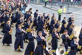 Lord Mayor's Show 2012: Entry 123 - Christ's Hospital School Band..
Press stand opposite Mansion House, City of London,
London,
Greater London,
United Kingdom,
on 10 November 2012 at 12:02, image #1775