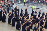 Lord Mayor's Show 2012: Entry 123 - Christ's Hospital School Band..
Press stand opposite Mansion House, City of London,
London,
Greater London,
United Kingdom,
on 10 November 2012 at 12:02, image #1787