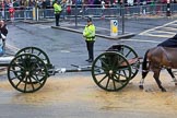 Lord Mayor's Show 2012: Entry 124 - The King’s Troop Royal Horse Artillery (RHA)..
Press stand opposite Mansion House, City of London,
London,
Greater London,
United Kingdom,
on 10 November 2012 at 12:02, image #1797
