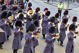 Lord Mayor's Show 2012: Entry 139 - The Band of the Coldstream Guards..
Press stand opposite Mansion House, City of London,
London,
Greater London,
United Kingdom,
on 10 November 2012 at 12:06, image #1887