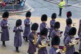 Lord Mayor's Show 2012: Entry 139 - The Band of the Coldstream Guards..
Press stand opposite Mansion House, City of London,
London,
Greater London,
United Kingdom,
on 10 November 2012 at 12:06, image #1896