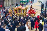 Lord Mayor's Show 2012: Entry 149 - The Rt Hon The Lord Mayor of London, Alderman Roger Gifford, here his State Coach, with Pikemen and Musketeers of the Honorable Artillery Company (HAC)..
Press stand opposite Mansion House, City of London,
London,
Greater London,
United Kingdom,
on 10 November 2012 at 12:10, image #1924