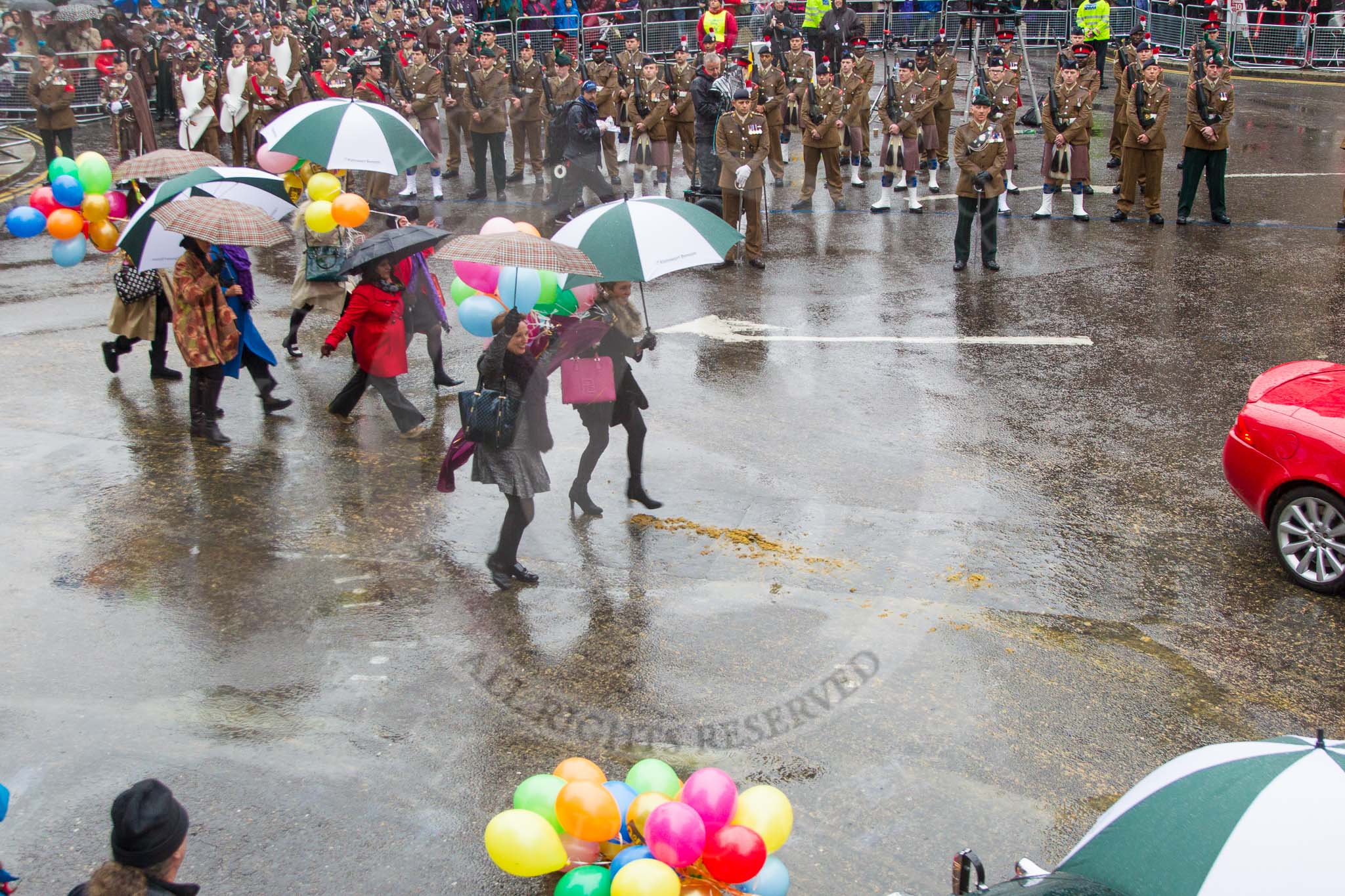 Photo 1311091101031D40437HaraldJoergens Lord Mayor's Show 2013: 3-Women in the City & Livery, the cross-section of City women from UK, Europe, USA, Malaysia and China..
Press stand opposite Mansion House, City of London,
London,
Greater London,
United Kingdom,
on 09 November 2013 at 11:01, image #144