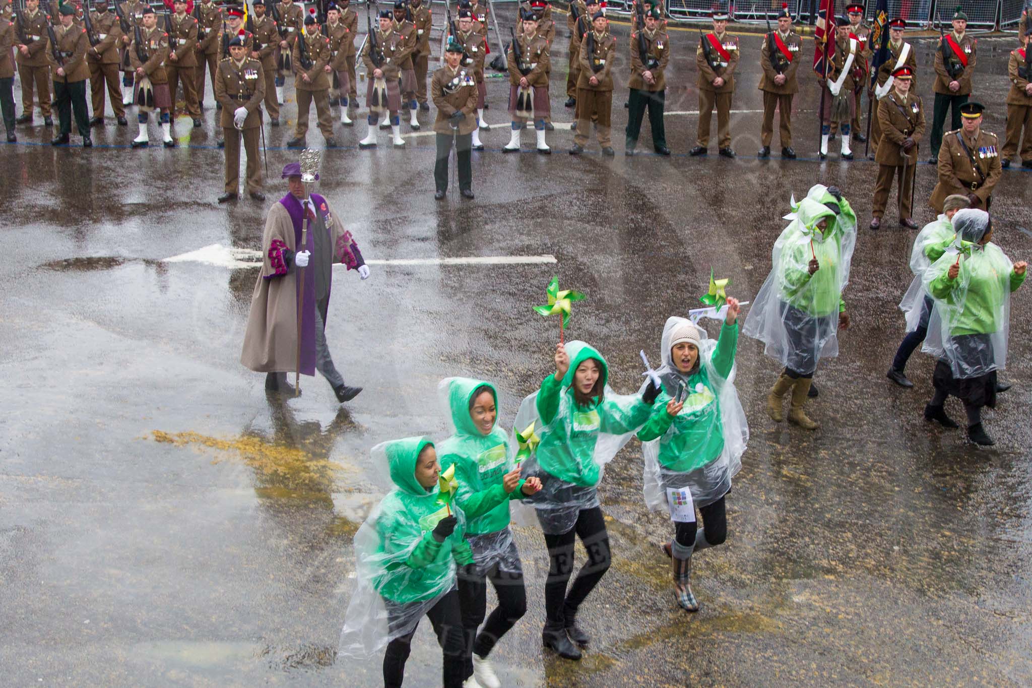 Lord Mayor's Show 2013: 5-Nat West promoting 'Inspiring Enterprice' programme that ecnourages more people, in more community , to explore enterprise..
Press stand opposite Mansion House, City of London,
London,
Greater London,
United Kingdom,
on 09 November 2013 at 11:02, image #167