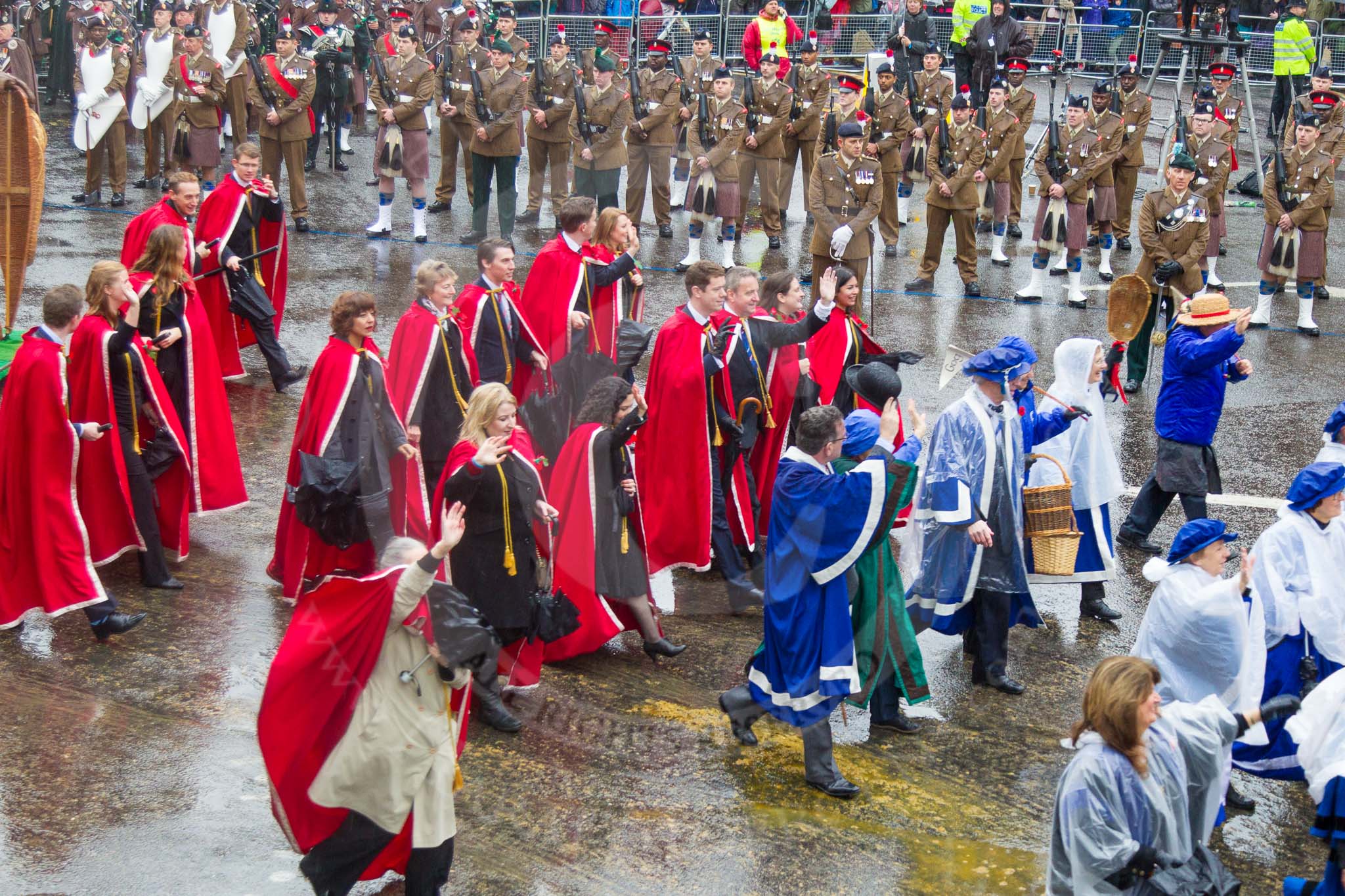 Lord Mayor's Show 2013: 7-Society of Young Freemen..
Press stand opposite Mansion House, City of London,
London,
Greater London,
United Kingdom,
on 09 November 2013 at 11:02, image #187