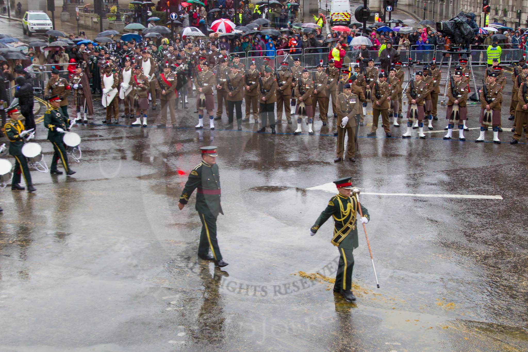 Lord Mayor's Show 2013: 8-Romford Drum & Trumpet Corps has been performing in the Lord Mayor's Show since 1974..
Press stand opposite Mansion House, City of London,
London,
Greater London,
United Kingdom,
on 09 November 2013 at 11:03, image #199