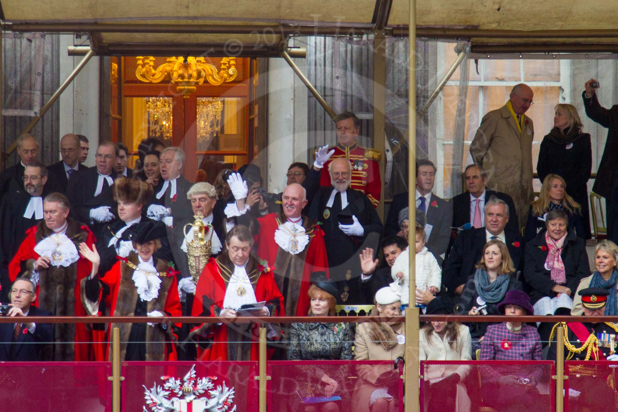 Lord Mayor's Show 2013.
Press stand opposite Mansion House, City of London,
London,
Greater London,
United Kingdom,
on 09 November 2013 at 11:04, image #229