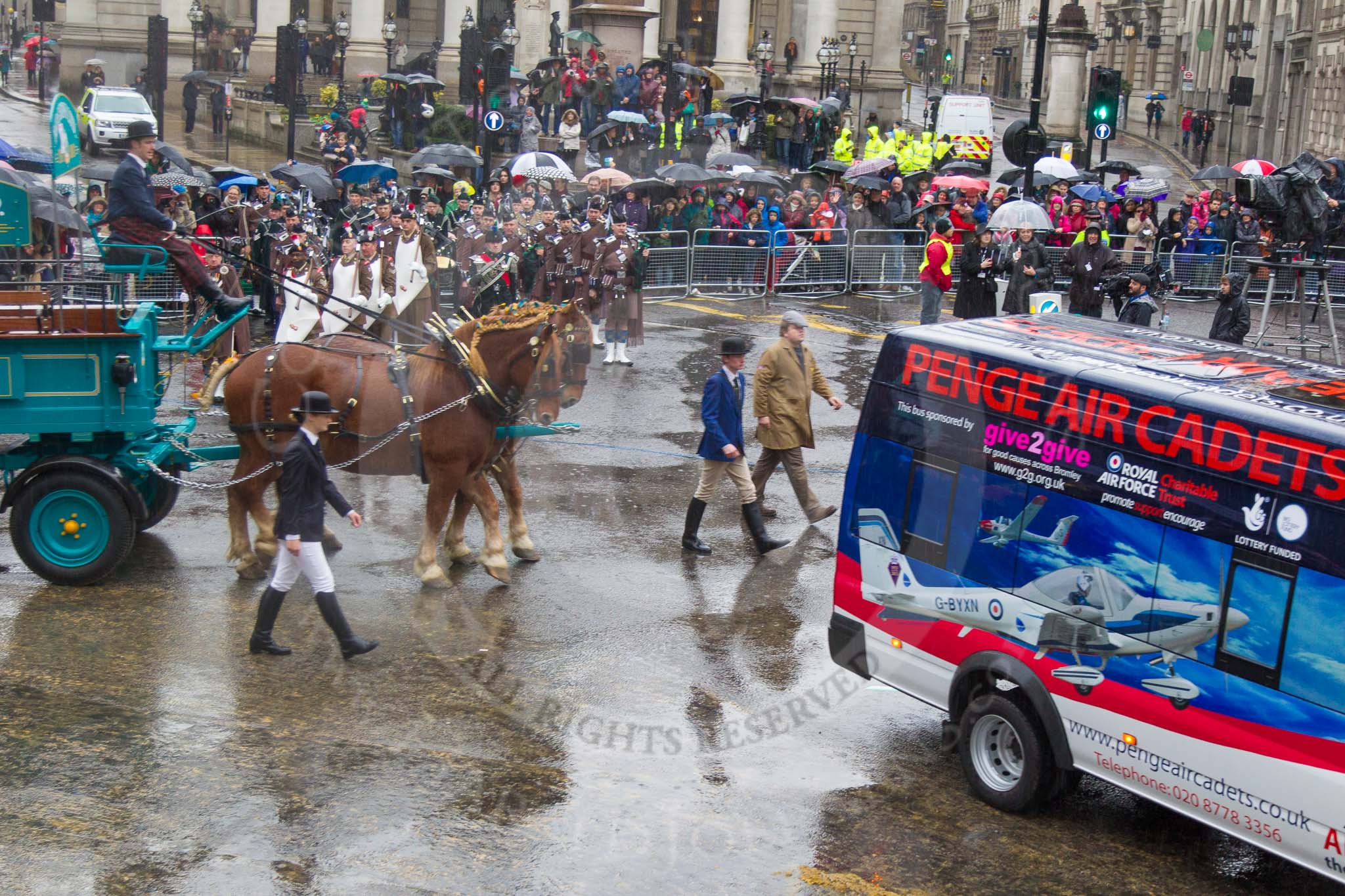 Lord Mayor's Show 2013: Royal Air Force- Penge Air Cadets..
Press stand opposite Mansion House, City of London,
London,
Greater London,
United Kingdom,
on 09 November 2013 at 11:06, image #258