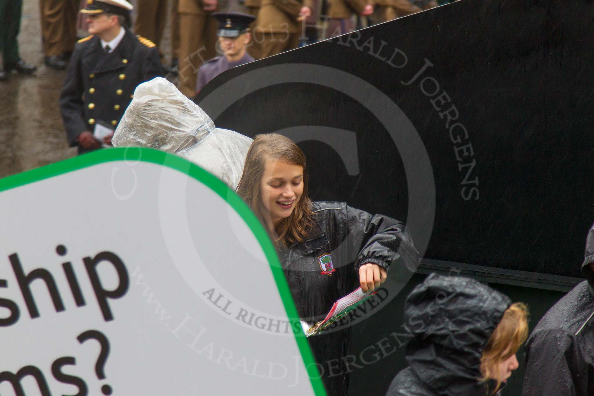 Lord Mayor's Show 2013: 14-Law Society- represents solicitors in England and Wales..
Press stand opposite Mansion House, City of London,
London,
Greater London,
United Kingdom,
on 09 November 2013 at 11:07, image #283