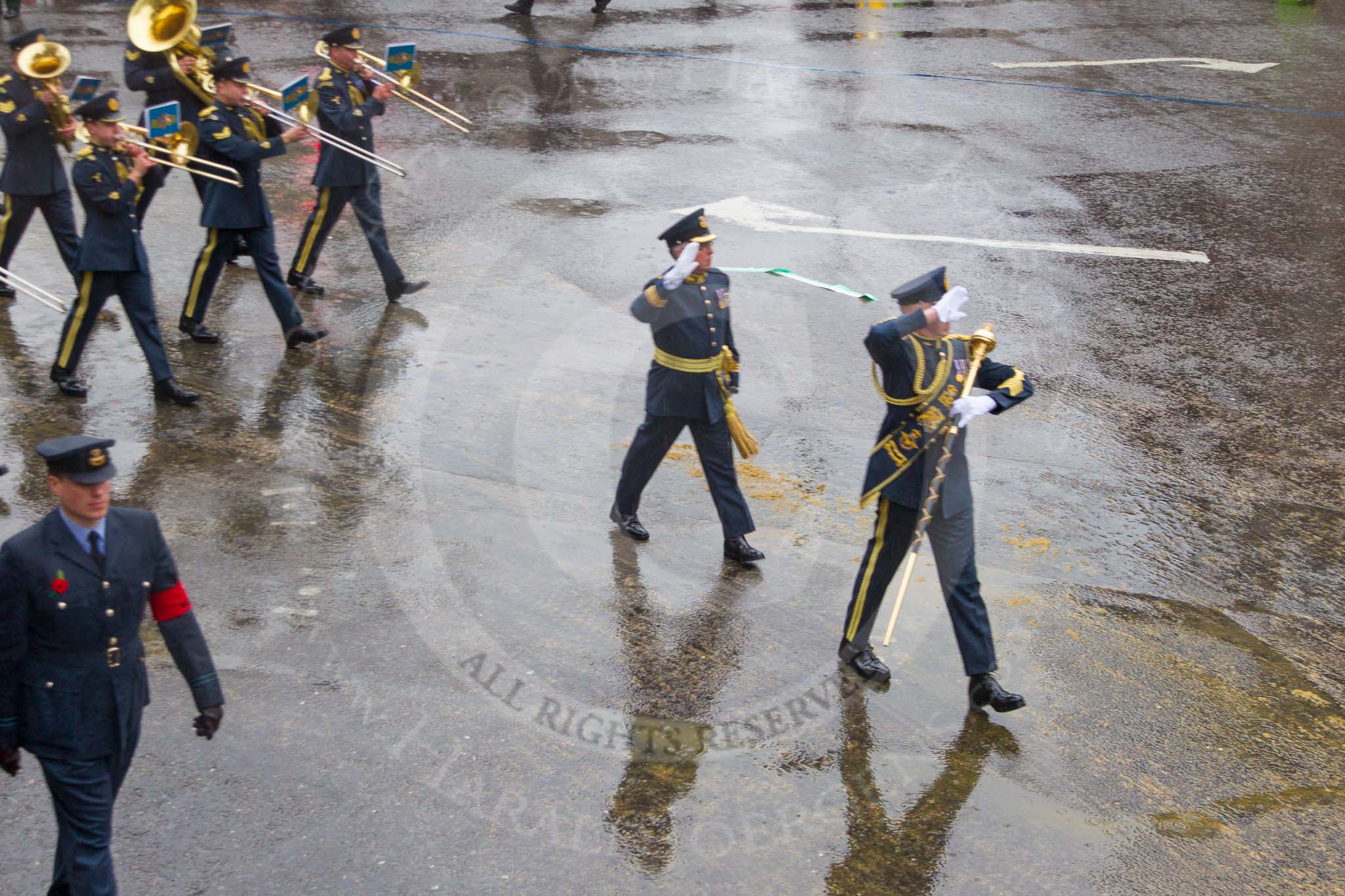 Lord Mayor's Show 2013: 15-Band of The Royal Air Force-The Central Band of the Royal Air Force is one of the oldest band in RAF..
Press stand opposite Mansion House, City of London,
London,
Greater London,
United Kingdom,
on 09 November 2013 at 11:07, image #284