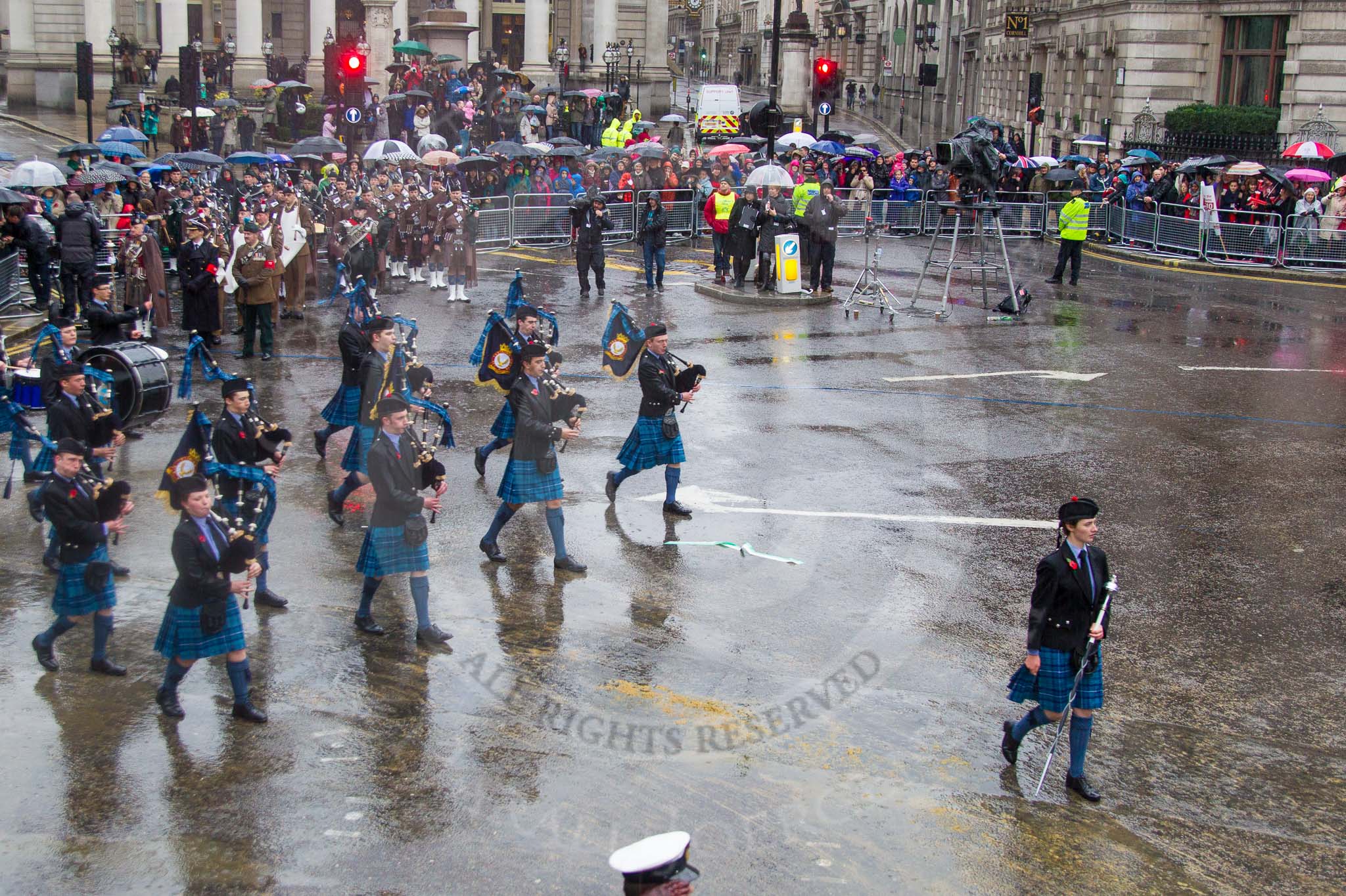 Lord Mayor's Show 2013: 22-Air Training Corps Band- many of these young musician will archieve BTEC qualification in Music Services..
Press stand opposite Mansion House, City of London,
London,
Greater London,
United Kingdom,
on 09 November 2013 at 11:11, image #334
