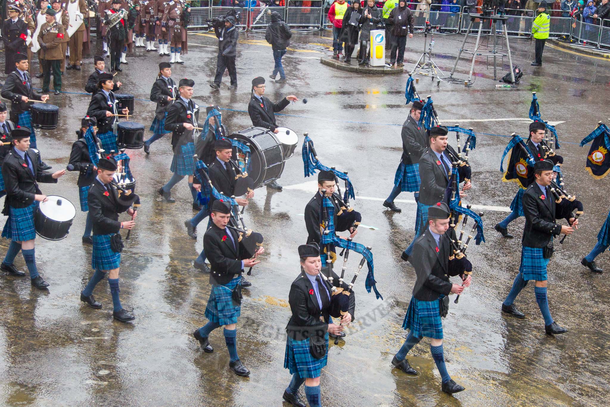 Lord Mayor's Show 2013: 22-Air Training Corps Band- many of these young musician will archieve BTEC qualification in Music Services..
Press stand opposite Mansion House, City of London,
London,
Greater London,
United Kingdom,
on 09 November 2013 at 11:11, image #336