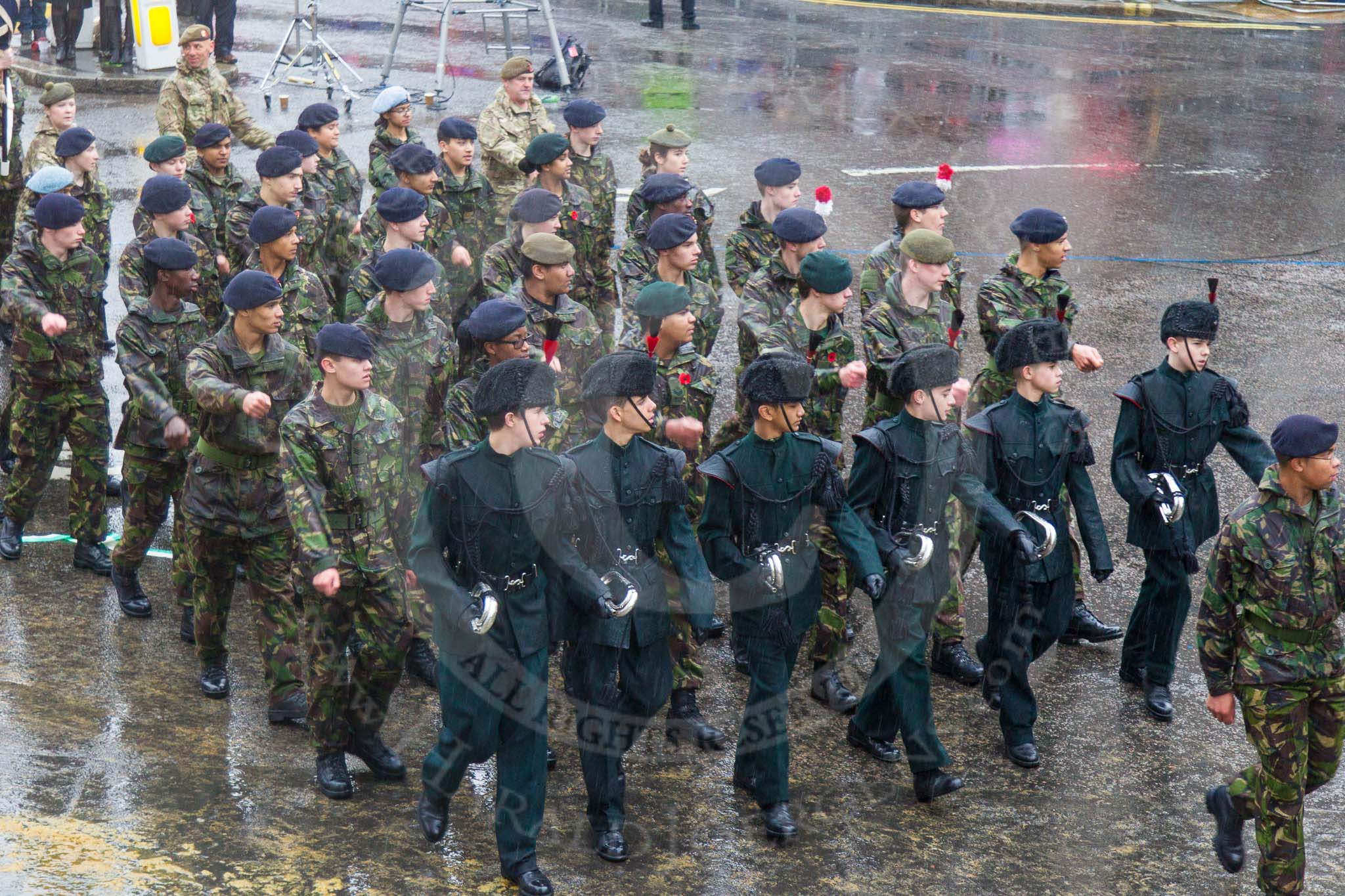 Lord Mayor's Show 2013: 24-Army Cadet Force-one of the UK's oldest, largest and most successful youth organisations..
Press stand opposite Mansion House, City of London,
London,
Greater London,
United Kingdom,
on 09 November 2013 at 11:12, image #357