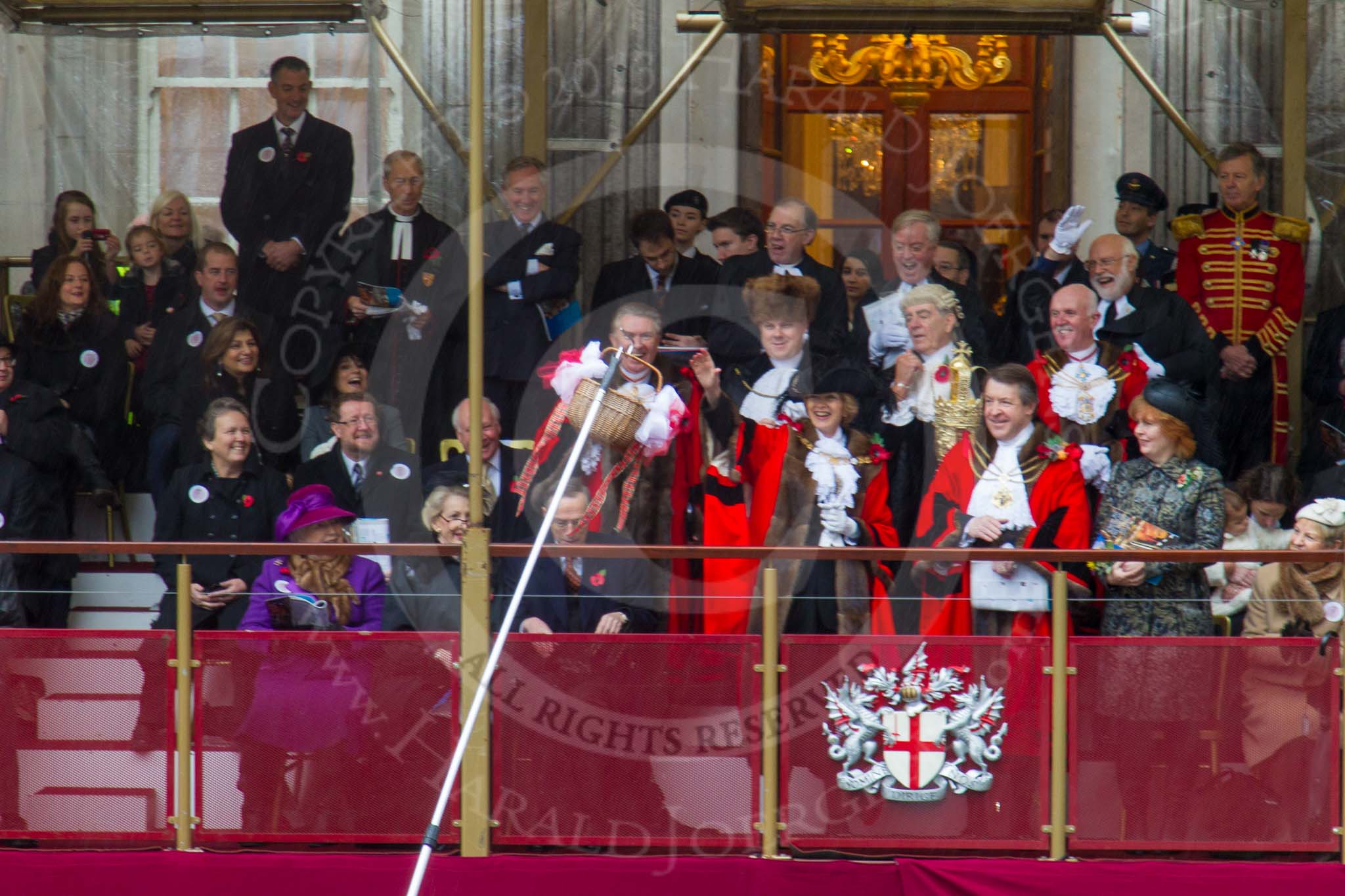Lord Mayor's Show 2013.
Press stand opposite Mansion House, City of London,
London,
Greater London,
United Kingdom,
on 09 November 2013 at 11:19, image #468