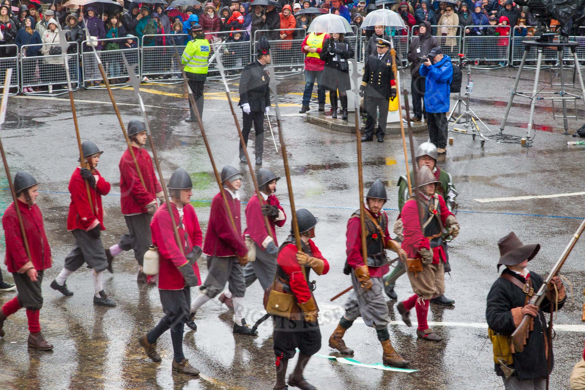 Lord Mayor's Show 2013: 56-Forty Hall and Sir Nicholas Rainton-Grade I- listed Forty Hall & Estate is North London's jewel in crown, and one England's finest historic houses. Procession celebrates the investiure of Sir Nicholas Rainton, orginal owner..
Press stand opposite Mansion House, City of London,
London,
Greater London,
United Kingdom,
on 09 November 2013 at 11:31, image #714