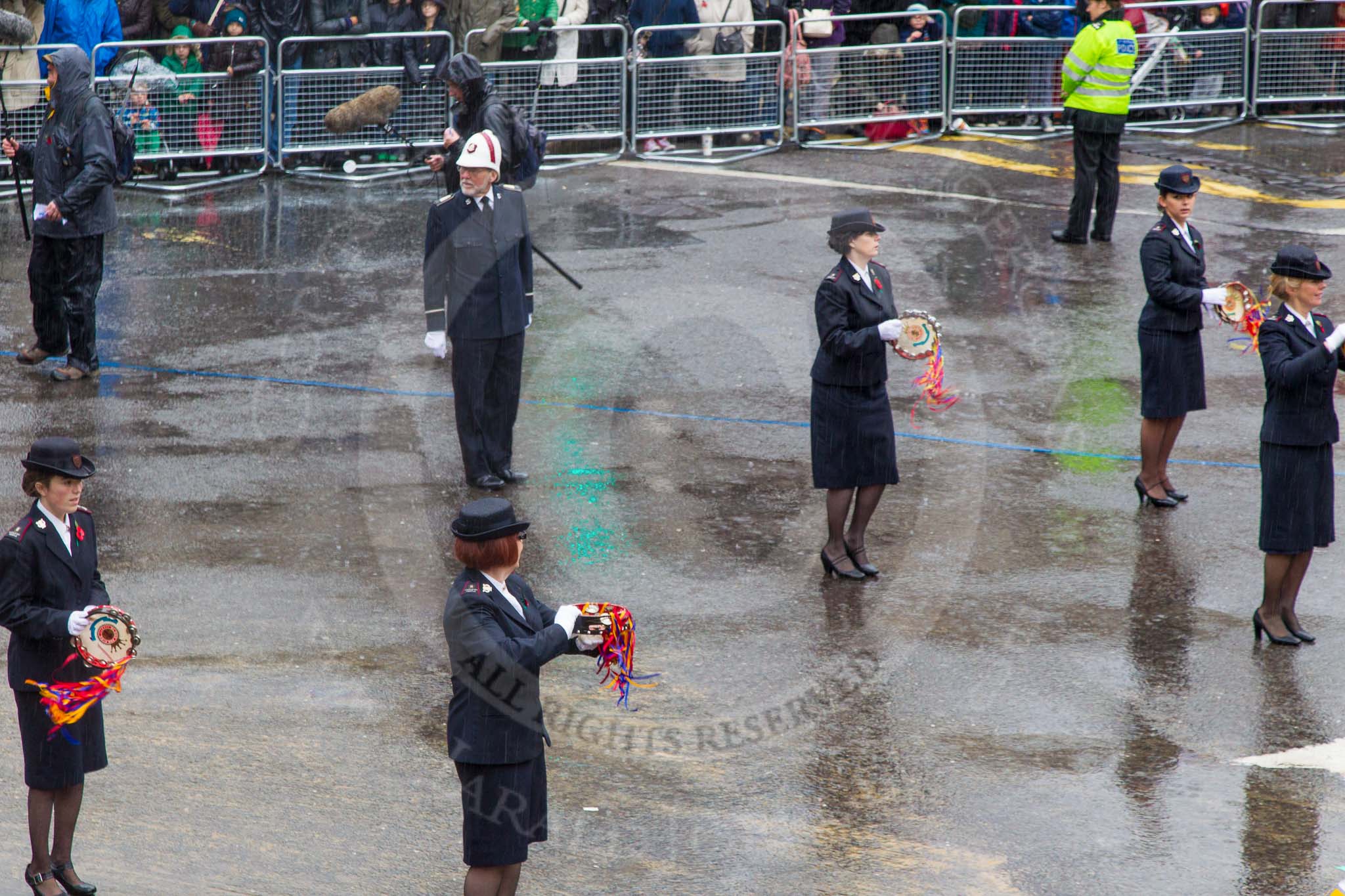Lord Mayor's Show 2013: 61-Household Tropps  Band of theSalvation Army-this is the band represents some 500 Salvation Army bands from all over of UK..
Press stand opposite Mansion House, City of London,
London,
Greater London,
United Kingdom,
on 09 November 2013 at 11:33, image #775