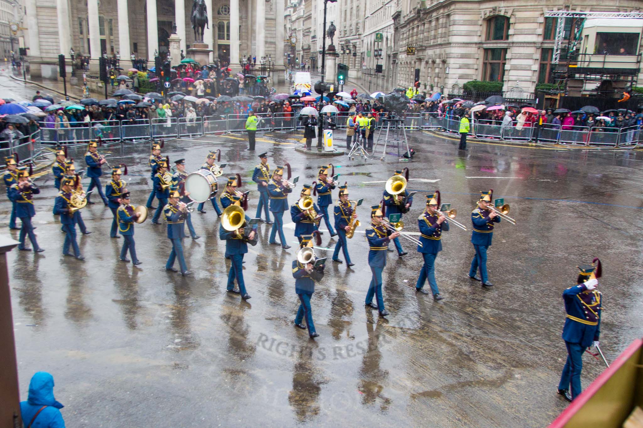 Lord Mayor's Show 2013: 74- The Band of the Royal Yeomanry..
Press stand opposite Mansion House, City of London,
London,
Greater London,
United Kingdom,
on 09 November 2013 at 11:41, image #888