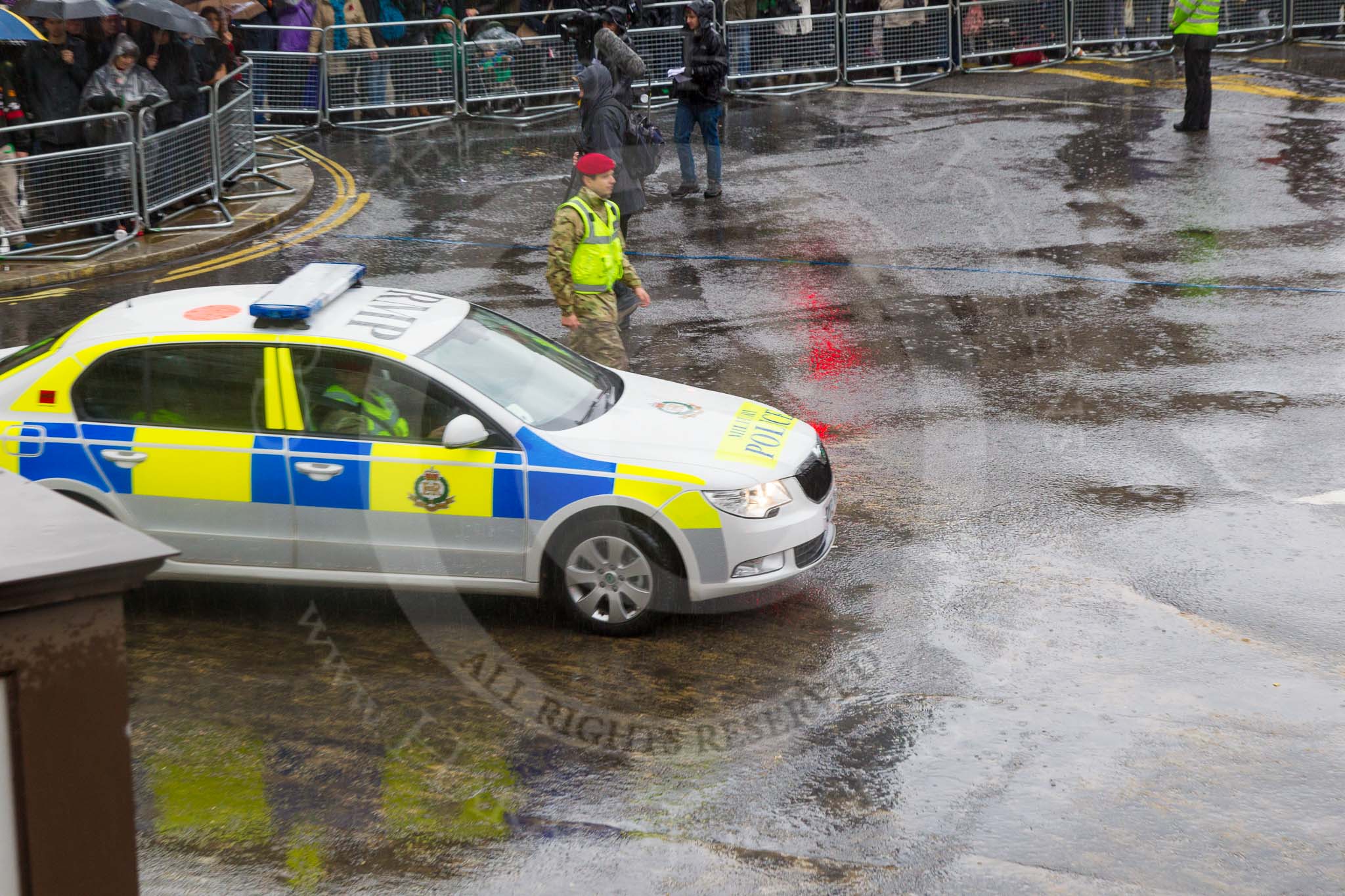 Lord Mayor's Show 2013: 89-253 Provost Company, 4th Battalion Royal Military Police- is fully integrated Army Reserve and provides support to 101 Logistic Brigade..
Press stand opposite Mansion House, City of London,
London,
Greater London,
United Kingdom,
on 09 November 2013 at 11:49, image #1087