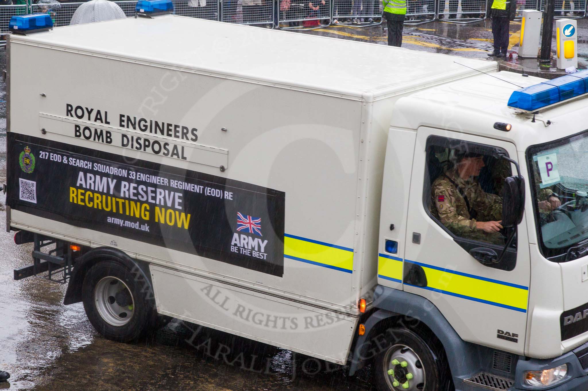 Lord Mayor's Show 2013: 90-217 Squadron 33 Engineer Regiment Royal Engineers- specialising in explosive ordance disposal and high-risk, high-assurance search support..
Press stand opposite Mansion House, City of London,
London,
Greater London,
United Kingdom,
on 09 November 2013 at 11:49, image #1095