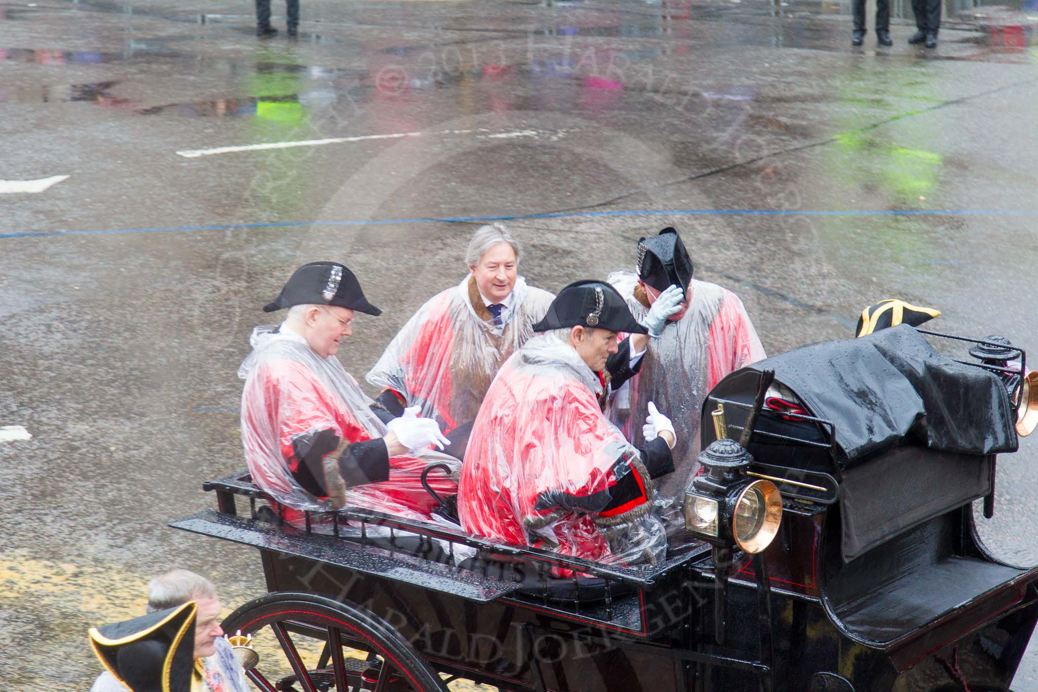 Lord Mayor's Show 2013: Carriages used by the Worshipful Companies and Guilds of the City, further information would be most welcome!.
Press stand opposite Mansion House, City of London,
London,
Greater London,
United Kingdom,
on 09 November 2013 at 12:09, image #1419