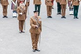 Lord Mayor's Show 2013: The London Regiment, Guard of Honour for the Lord Mayor: The Commanding Officer, Lieutenant Colonel Rupert Pim, and behind him Major Ian Buchanan..
Press stand opposite Mansion House, City of London,
London,
Greater London,
United Kingdom,
on 09 November 2013 at 10:31, image #67